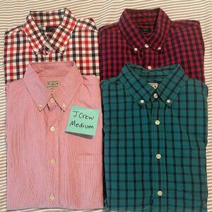 4 J Crew Medium Button-ups in good condition